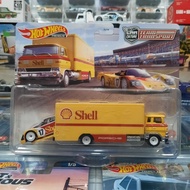 Hot Wheels Premium Team Transport Porsche 962 Shell Sakura Sprinter Near Mint