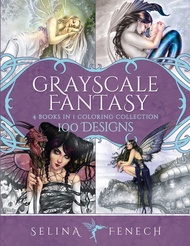 Grayscale Fantasy Coloring Collection: 100 Designs (Fantasy Coloring by Selina) Grayscale Fantasy Co