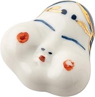 TAMAKI T-753606 Chopstick Holder, Okame, White, 1.5 x 1.5 x 0.5 inches (3.8 x 3.7 x 1.2 cm), Made in