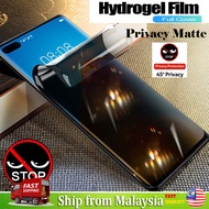 Huawei P40 Pro+ / P40 Pro / P40 / P30 Pro / P30 / P20 / P20 Pro Hydrogel Privacy Screen Protector Privacy Matte