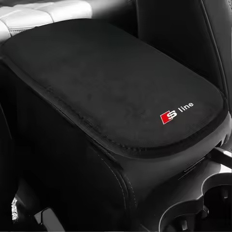 Car Armrest Box Pad Central Console Armrest Box Protection Cover for Audi SLINE A3 A4 B8 B9 A6 C5 C6