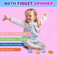 Math Fidget Spinners, Fidget Toys for Kids, Educational Toys for Learning Addition, Subtraction, Mul