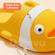 Kuke Dejavu Children's Sandals Girls' Sandals Nemo Fish Motif Shark Sandals Slop Sandals Hsn152 Gf-5