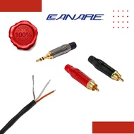 Canare lb2b2at cable with amphenol 3.5mm stereo to 2 amphenol rca jack