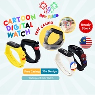 ▼👨‍👩‍👧‍👦MEKIDS👨‍👩‍👧‍👦 Waterproof Kids Watch Boy Kids Watch Girl Cute Cartoon Sports  Silicone Band L