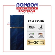 terbaru polytron kulkas 2 pintu 350l prm-495mb / prm495mb with vacuum