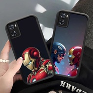 CK-75 Marvel Iron Man Shockproof Casing for OPPO A57 A36 A57e A57s A96 A77s A77 A76 Realme 9i C33