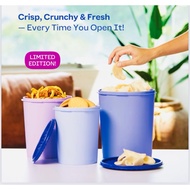 Tupperware Deco Canister/Tall Canister 600ml/1.2L/1.5L/2.8L/3.8L/10L - 1 Pcs