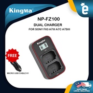 Kingma Sony FZ100 NP-FZ100 Battery and Dual LCD Charger Kit for Sony A1 A9 A7III A7RIV A7RIII A7C FX