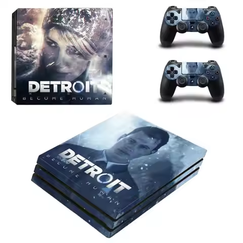Detroit Become Human PS4 Pro Stickers Play station 4 Skin Sticker Decal For PlayStation 4 PS4 Pro Co