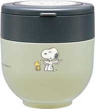 日本Skater Snoopy 保溫飯壺罐 540ml 史努比保溫便當盒飯碗形狀 便當盒罐 燜燒壺罐 保溫壺 保溫湯飯盒罐壺 平行進口 -GREEN