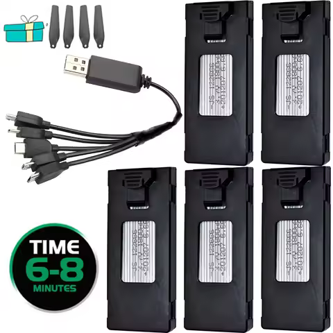 3.7V 1800mAh RC Drone Battery Stable UAV Battery for E88 E88EVO E525 E525PRO E99 E99S E100 Li-po Bat