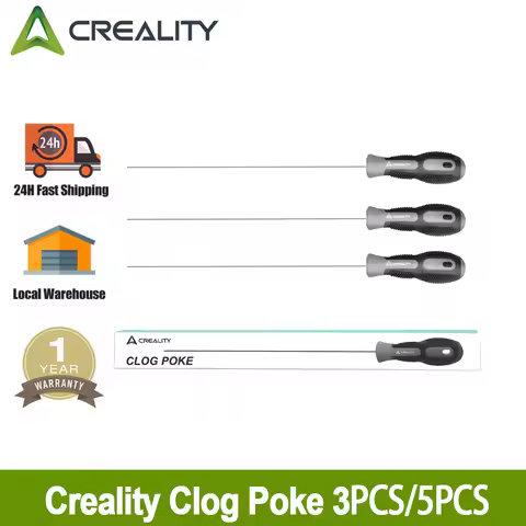 Creality Clog Poke 3D Printer Nozzle Cleaning Kit for 1.75mm Filament Nozzles Φ1.5mm with Arrow Tip 