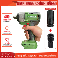 Máy siết bu lông pin AKUZA B350 - TẶNG ĐẦU TUÝP 22 VÀ ĐẦU CHUYỂN VÍT