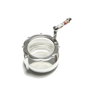 Minton Handheld Bone China Gold Plated Tea Strainer English Style Rotating Tea Spoon เครื่องชงชาแบบม