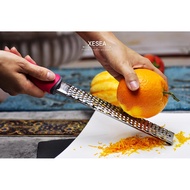 304 stainless steel orange and garlic peeler with plastic handle Xesea lemon peeler for jam, size 32