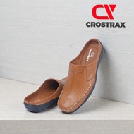 Crostrax - Sepatu Selop Bustong Kulit Pria Sol Karet Terbaru / Sepatu Semi Formal / Sepatu Kerja Kan