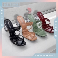 High Heels Hel Aesthetic Import Premium Simple Cool Helles Samdal Women Hells Work Shoes Wading Nura