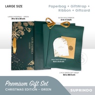 Large CHRISTMAS FOIL GIFT SET PAPER BAG