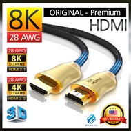 KAP13✅ Original HDMI Premium Cable Premium 8K 4K UHD HD v2.1 / v2.0 / 4320p / 2160p 1 1.5 2 3 5 10 15 Meter High Speed