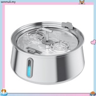 7L And 3L Large Capacity Stainless Steel Pet Cat Water Fountain Dog Pet Automatic Feeder With Window