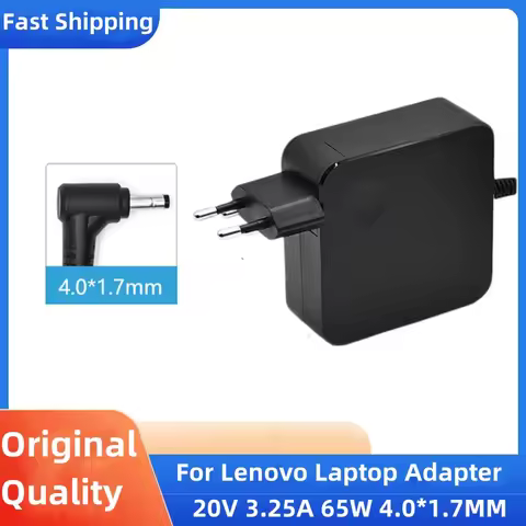 20V 3.25A 65W 4.0*1.7mm AC Laptop Charger For Lenovo IdeaPad 330s 320 100-15 B50-10 YOGA 710 510-14I