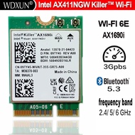 Intel® Wi-Fi 6E AX411 Intel Killer AX1690i WIFI 6E Speed 2.4 Gbps 802.11ax 2.4/5/6GHz  Bluetooth  5.