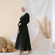 AZELA LONG OUTER / OUTER POLOS CERUTY BABYDOLL / GAMIS OUTER / LONG OUTER WANITA KOREAN STYLE HIJAB
