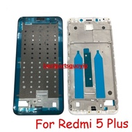 gyi- Middle Frame For Xiaomi Redmi 5 Plus Front Frame Back Cover Battery Door Housing Bezel