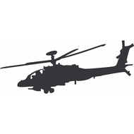 Cutting Sticker Helicopter Giant Vinyl Sticker Car Motorcycle Smooth Sticker