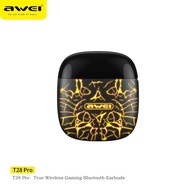 Awei T28 Pro TWS Gaming Eabuds Wireless Earphone for Gamer Bluetooth 5.3 Low Latency And Low Loss RG