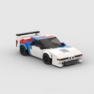 Moc Building Blocks Creative Domestic speed Series 8 Grid BMW M1 Retro Traffic Jam Sports Car Boy Ma