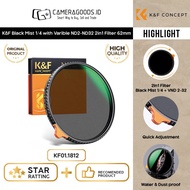 K&F KNF Variable ND2-ND32 Plus 1/4 Black Mist Nano X 2in1 Filter 58mm