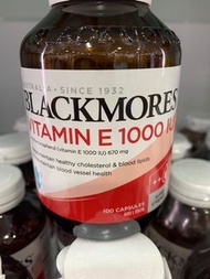 Blackmores 活性天然維他命 E抗氧化1000IU 100粒裝