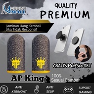 LAYAR AP King Andra ST Super Sensitive Gaming Thumb Cover Responsive Anti-Slip Screen Free Popsocket