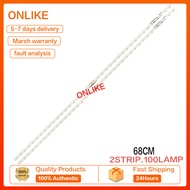 2PcsLED Backlight แถบยี่ห้อ Samsung LCD LED Strip UA55D6000SJ UA55D6400UJ BN64-01664A โคมไฟลูกปัด UA