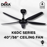 DEKA KRONOS K6DC K6 DC Motor 40" 56" Inch 5 Blades 24 Speed SIRIM Remote Control Ceiling Fan Kipas S