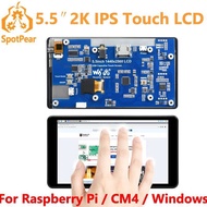 Raspberry Pi 5.5inch 2K Capacitive Touch LCD Display HDMI Interface IPS Screen 1440×2560 For PI5 / P
