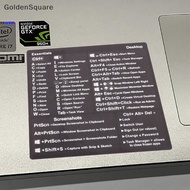 GG Windows PC Reference Keyboard Shortcut Sticker Adhesive for PC Laptop Desktop M
