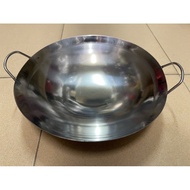 HORSE BRAND Stainless Steel Wok With Handle 20/22/26cm / Kuali Keluli Bertangkai / Kuali Stainless S