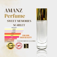 PEWANGI/ PERFUME SW3ET M3MORIES (SWEET FLORA) SC4RLET  (WANITA/WOMEN) (AMANZ PERFUME) [35ML] EAU DE 