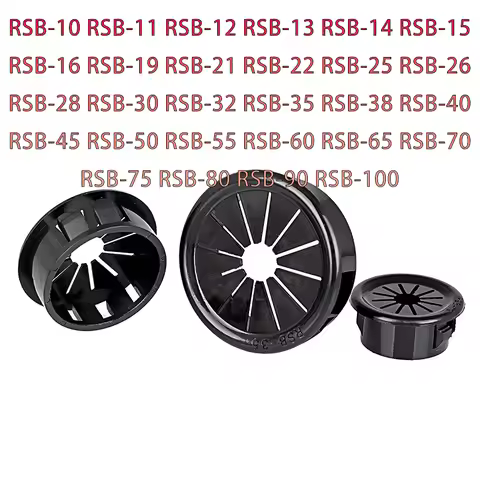 RSB 10-100mm Plastic Cable Hole Cover Furniture Dust Plug Buckle Office Computer Table Grommet Wire 