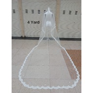 Bridal Slayer/Wedding Veil 4 Yards Long