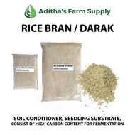 Rice Bran/Darak (Soil Conditiner, Seedling Substrate, High Carbon Content)  200 grams/1 kilo