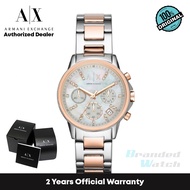 [Official Warranty] Armani Exchange AX4331 Women's Chronograph Two-Tone Stainless Steel Watch