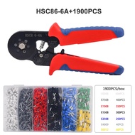 Tube Terminal Crimping Tools Ferrule Crimping Pliers HSC8 6-4 0.25-10mm² 23-7AWG 6-6 0.25-6mm² Elect