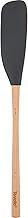 Tovolo Flex Core Wood Handled Jar Scraper Spatula, Charcoal