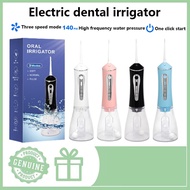 Electric dental irrigator portable rechargeable dental irrigator IPX7 waterproof dental irrigator