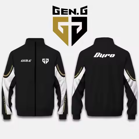 2025 New Gen.G Esports Club Team Jersey Autumn And Winter Gamer Daily Casual Jacket Fan Gift Customi