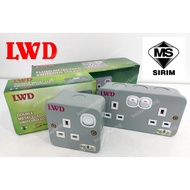 LWD 13A SWITCH SOCKET OUTLET METAL CLAD SINLGE DOUBLE SIRIM